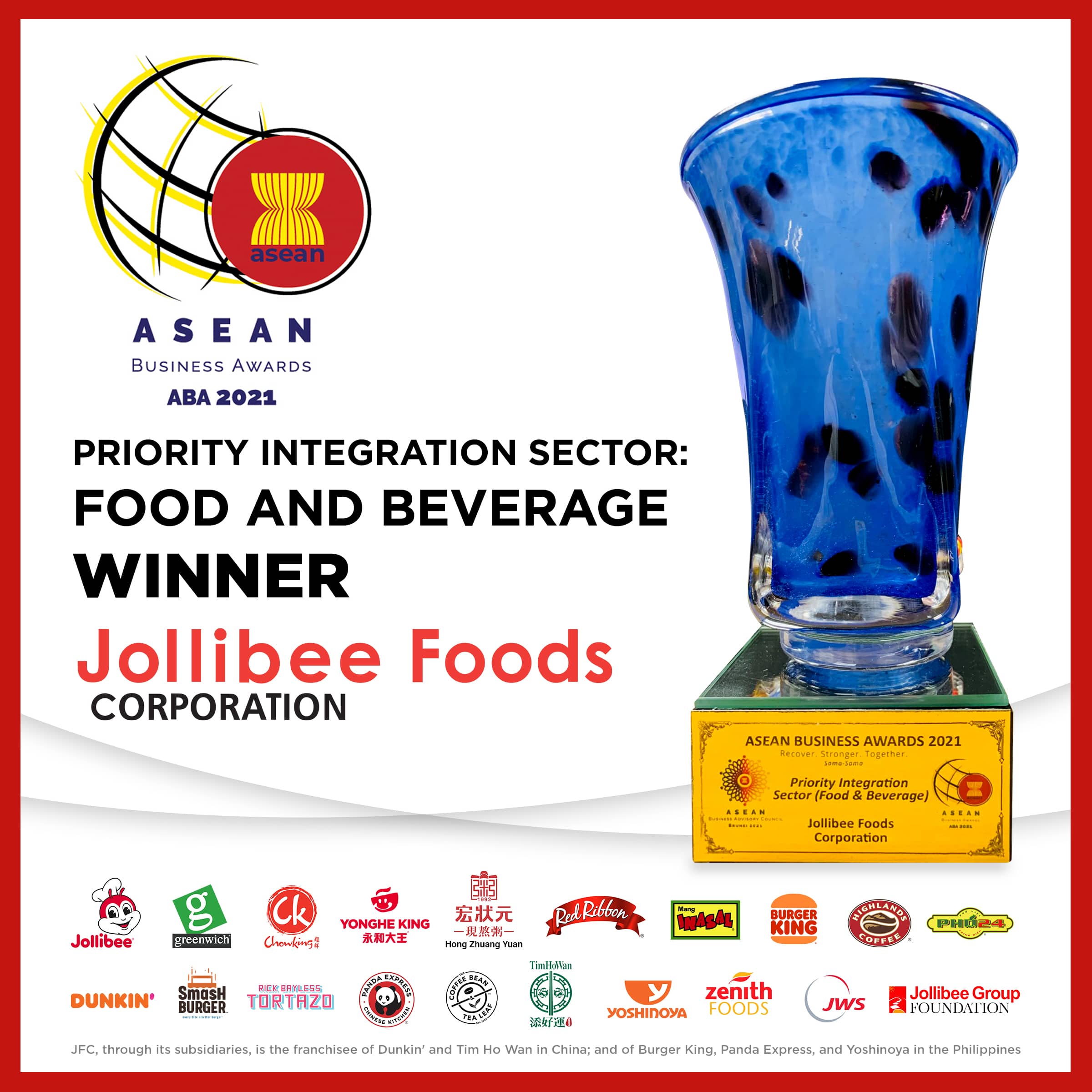 2021 ASEAN Business Award for Food and Beverage Sector