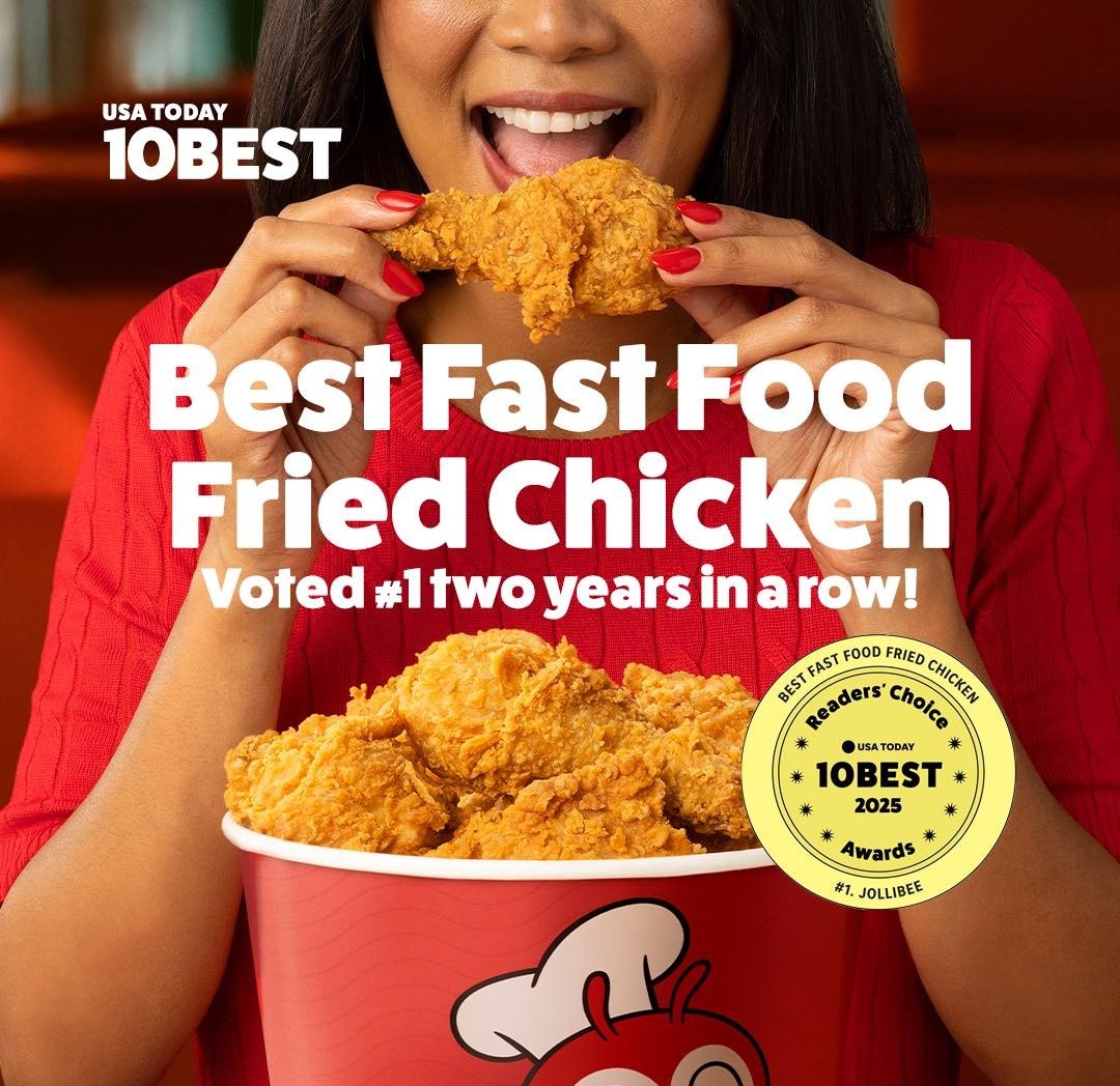 Jollibee Chickenjoy Hailed as the Back-to-Back  #1 Best Fast-Food Fried Chicken by USA TODAY thumbnail