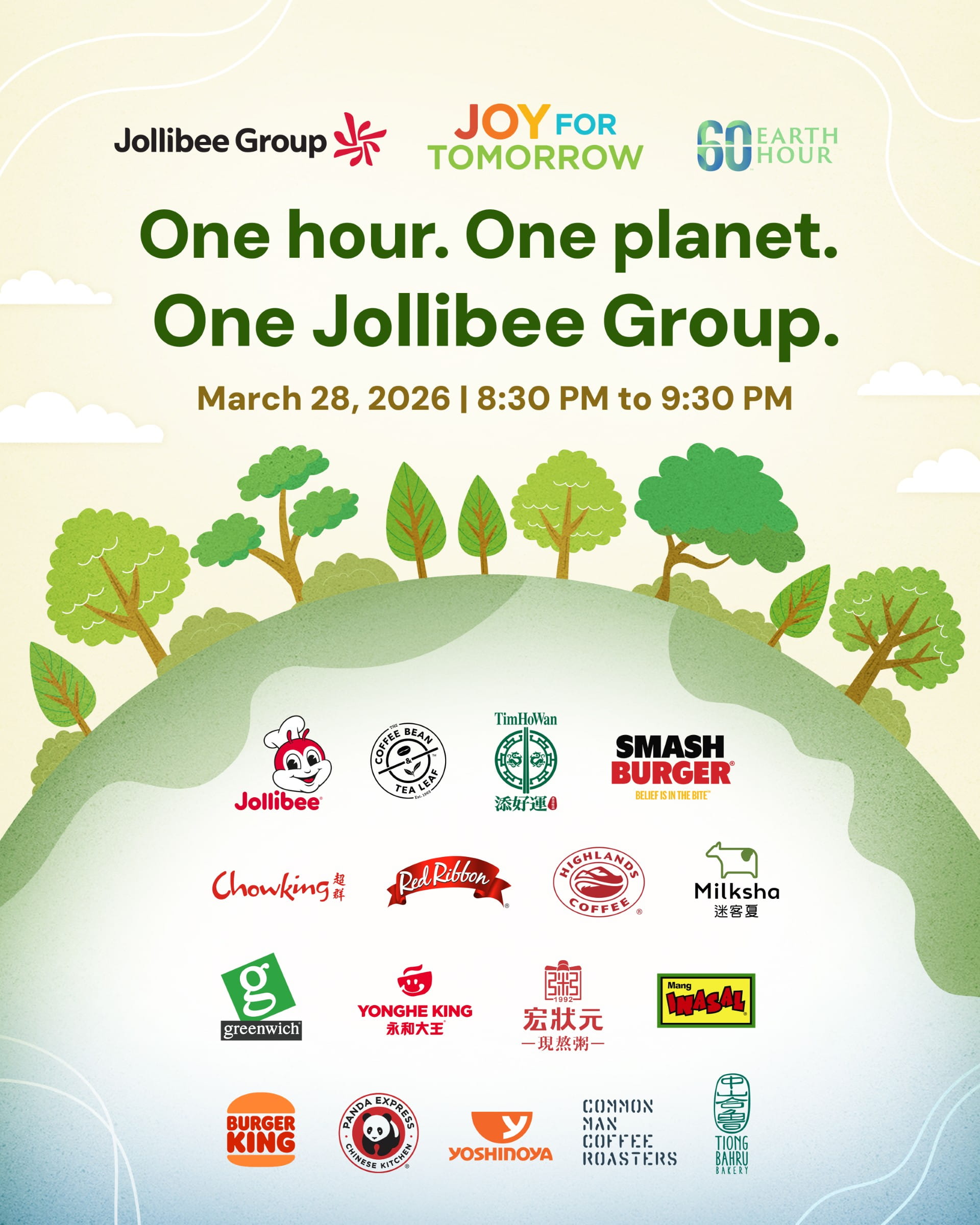 Jollibee Group’s Biggest-Ever Earth Hour Participation Spans 5,354 Locations Worldwide thumbnail